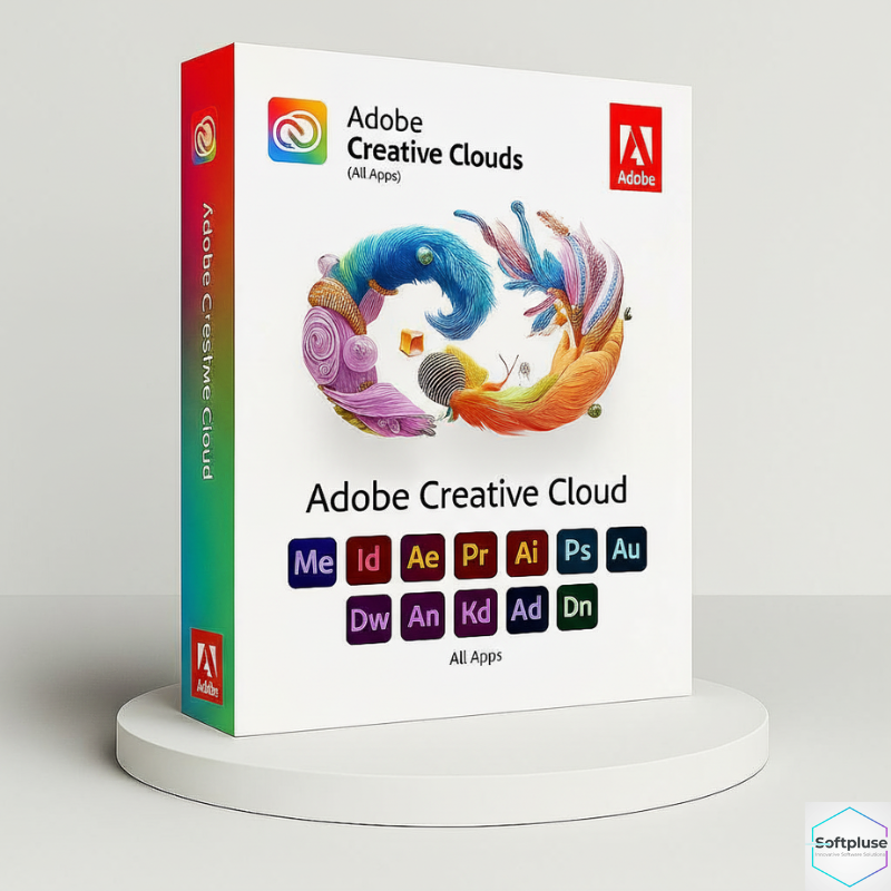 Adobe Creative Cloud all apps with Photoshop, Illustrator, Premiere Pro and After Effects